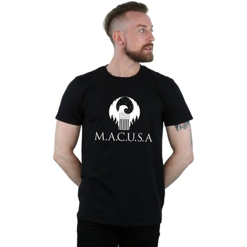 Abbigliamento Uomo T-shirts a maniche lunghe Fantastic Beasts MACUSA Logo Nero