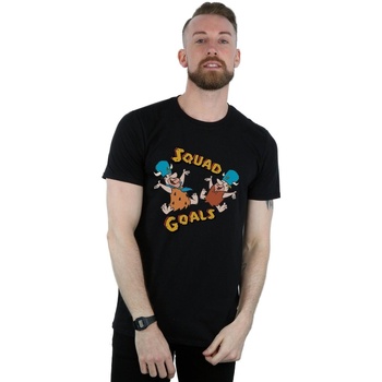 Abbigliamento Uomo T-shirts a maniche lunghe The Flintstones Squad Goals Nero