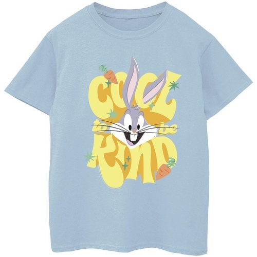 Abbigliamento Bambina T-shirts a maniche lunghe Dessins Animés Bugs Cool To Be Kind Blu