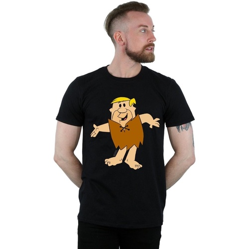 Abbigliamento Uomo T-shirts a maniche lunghe The Flintstones Barney Rubble Classic Pose Nero