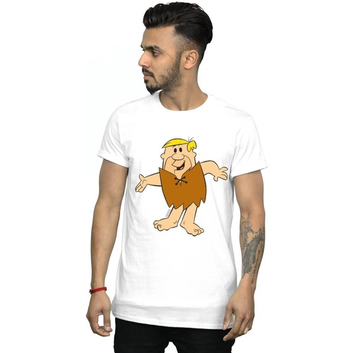 Abbigliamento Uomo T-shirts a maniche lunghe The Flintstones Barney Rubble Classic Pose Bianco
