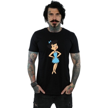 Abbigliamento Uomo T-shirts a maniche lunghe The Flintstones  Nero