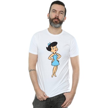 Abbigliamento Uomo T-shirts a maniche lunghe The Flintstones  Bianco