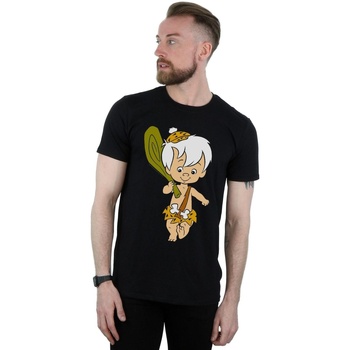 Abbigliamento Uomo T-shirts a maniche lunghe The Flintstones Bamm Bamm Classic Pose Nero