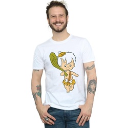 Abbigliamento Uomo T-shirts a maniche lunghe The Flintstones Bamm Bamm Classic Pose Bianco