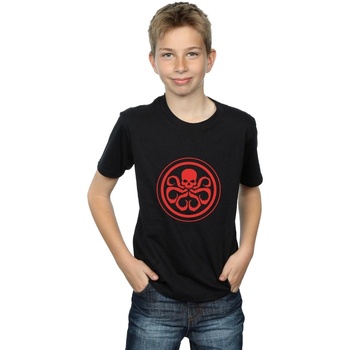 Abbigliamento Bambino T-shirt maniche corte Marvel Hydra Logo Nero