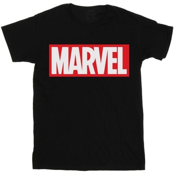 Abbigliamento Bambino T-shirt maniche corte Marvel Classic Logo Nero