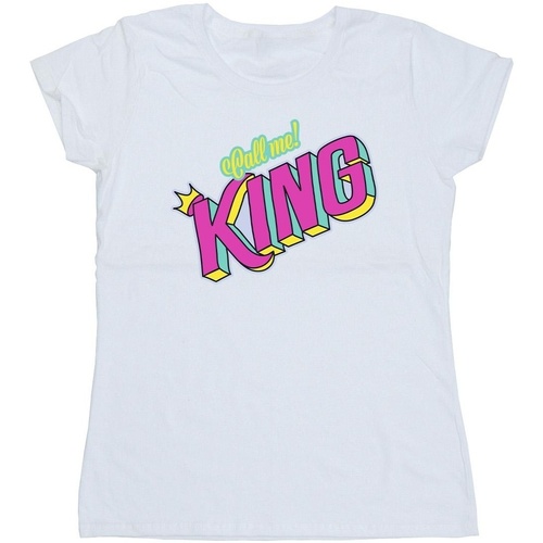 Abbigliamento Donna T-shirts a maniche lunghe Disney The Lion King Classic King Bianco