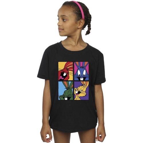 Abbigliamento Bambina T-shirts a maniche lunghe Dessins Animés Bugs Pop Art Nero