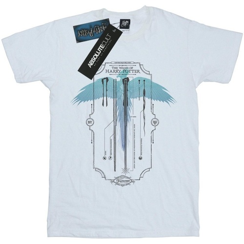 Abbigliamento Donna T-shirts a maniche lunghe Harry Potter Garrick Ollivander The Wand Bianco
