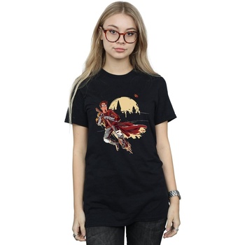 Abbigliamento Donna T-shirts a maniche lunghe Harry Potter Quidditch Seeeker Nero
