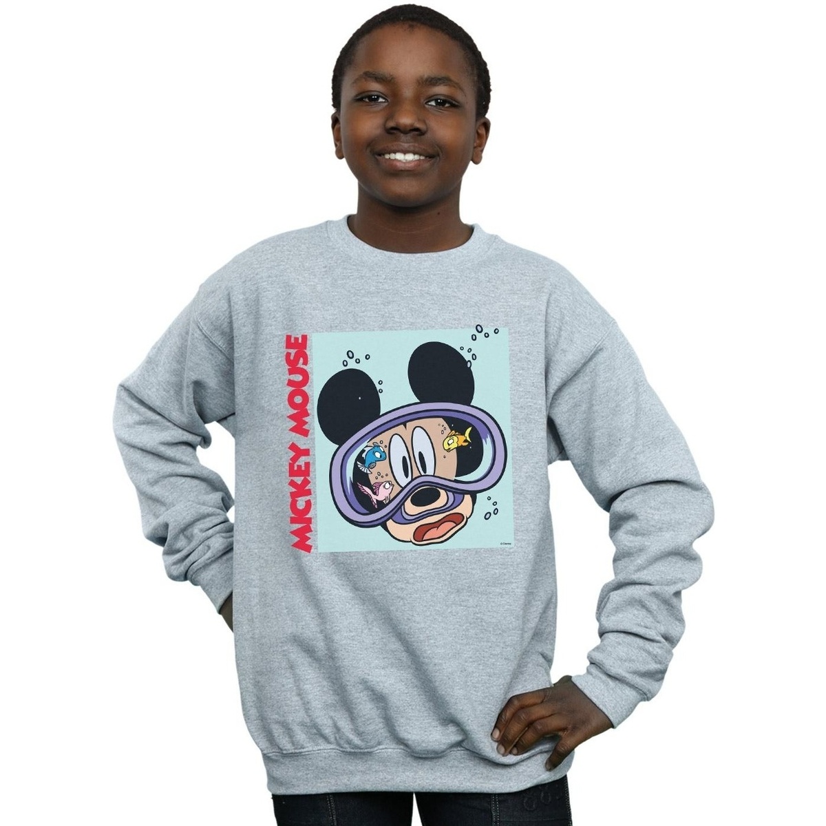Abbigliamento Bambino Felpe Disney Mickey Mouse Under Water Grigio