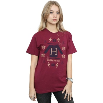 Abbigliamento Donna T-shirts a maniche lunghe Harry Potter Christmas Knit Multicolore