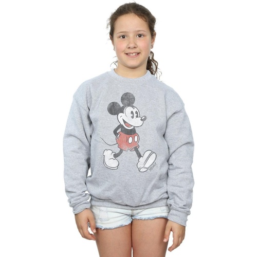 Abbigliamento Bambina Felpe Disney Mickey Mouse Walking Grigio