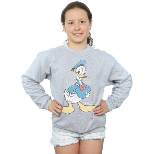 Abbigliamento Bambina Felpe Disney Donald Duck Classic Donald Grigio