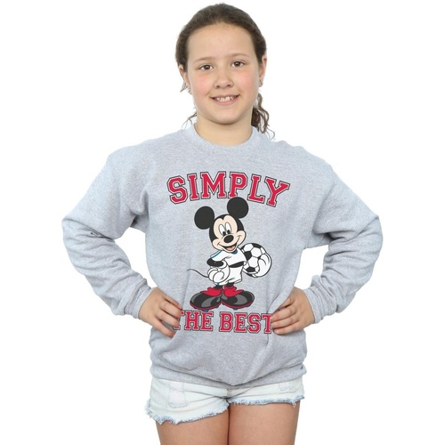Abbigliamento Bambina Felpe Disney Mickey Mouse Simply The Best Grigio