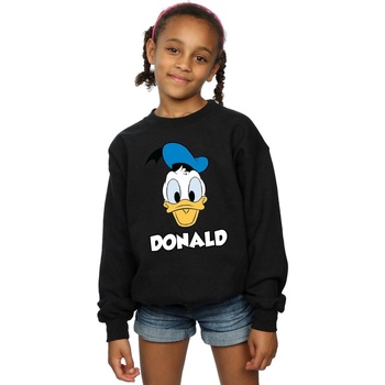 Abbigliamento Bambina Felpe Disney Donald Duck Face Nero