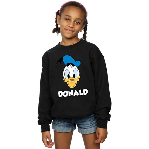 Abbigliamento Bambina Felpe Disney Donald Duck Face Nero