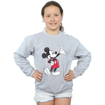 Abbigliamento Bambina Felpe Disney Mickey Mouse Traditional Wave Grigio