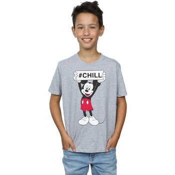 Abbigliamento Bambino T-shirt maniche corte Disney Mickey Mouse Chill Grigio