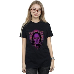 Abbigliamento Donna T-shirts a maniche lunghe Harry Potter Neon Death Eater Nero