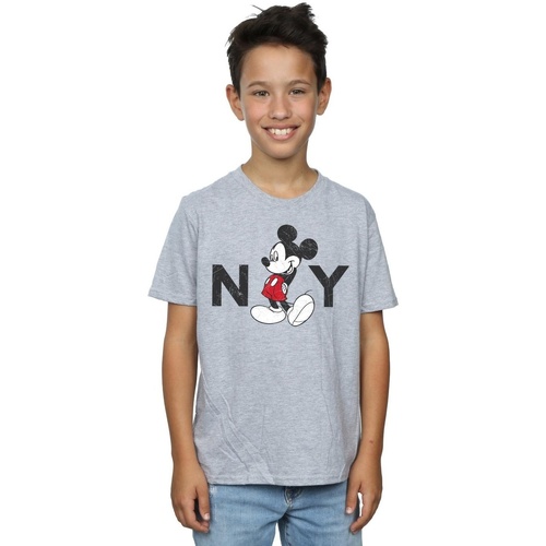Abbigliamento Bambino T-shirt maniche corte Disney Mickey Mouse NY Grigio