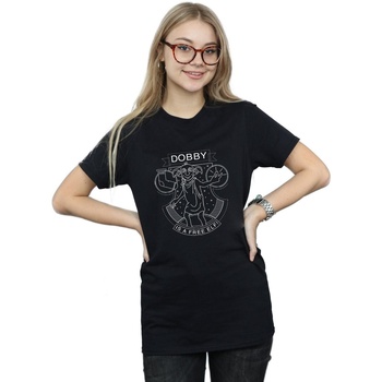 Abbigliamento Donna T-shirts a maniche lunghe Harry Potter Dobby Seal Nero