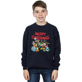 Abbigliamento Bambino Felpe Disney Mickey And Friends Winter Wishes Blu