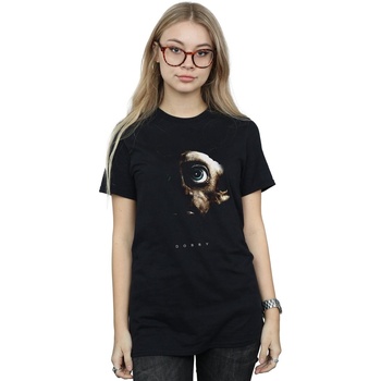 Abbigliamento Donna T-shirts a maniche lunghe Harry Potter Dobby Portrait Nero