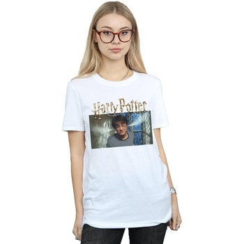 Abbigliamento Donna T-shirts a maniche lunghe Harry Potter Steam Ears Bianco