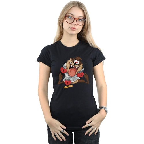 Abbigliamento Donna T-shirts a maniche lunghe Dessins Animés  Nero