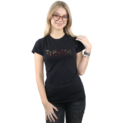 Abbigliamento Donna T-shirts a maniche lunghe Dessins Animés Wile E Coyote Colour Code Nero