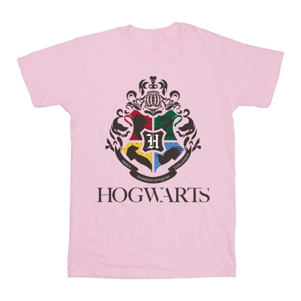 Abbigliamento Donna T-shirts a maniche lunghe Harry Potter Hogwarts Crest Rosso