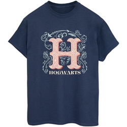 Abbigliamento Donna T-shirts a maniche lunghe Harry Potter Flowers H Blu