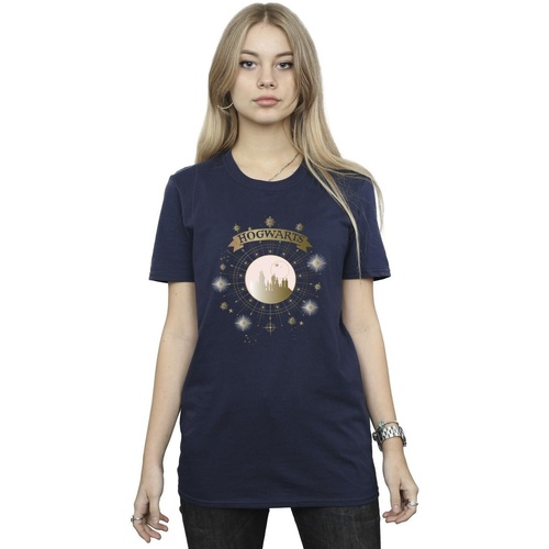 Abbigliamento Donna T-shirts a maniche lunghe Harry Potter Hogwarts Yule Ball Blu