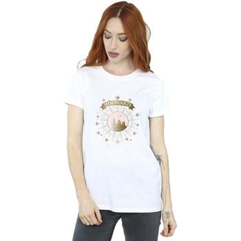 Abbigliamento Donna T-shirts a maniche lunghe Harry Potter Hogwarts Yule Ball Bianco