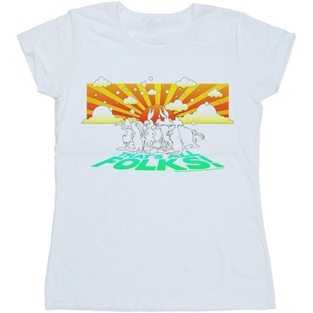 Abbigliamento Donna T-shirts a maniche lunghe Dessins Animés Group Sunset Bianco