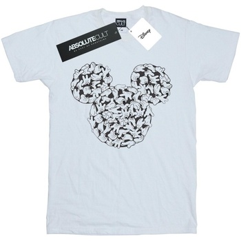 Abbigliamento Bambino T-shirt maniche corte Disney Mickey Mouse Head Of Hands Bianco