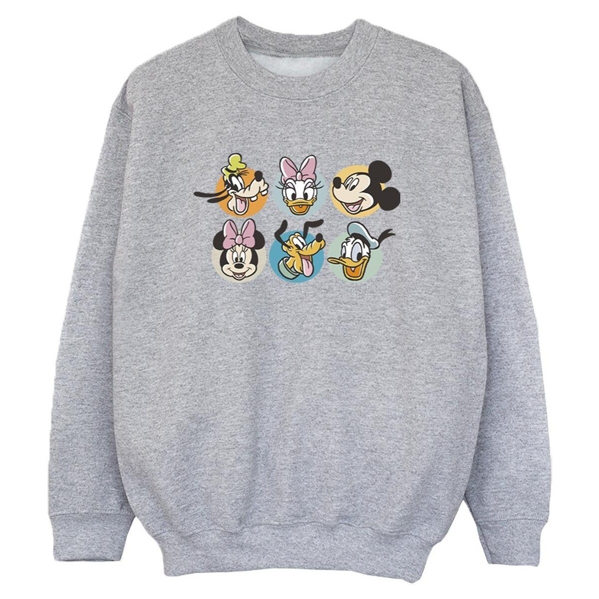 Abbigliamento Bambino Felpe Disney Mickey Mouse And Friends Faces Grigio