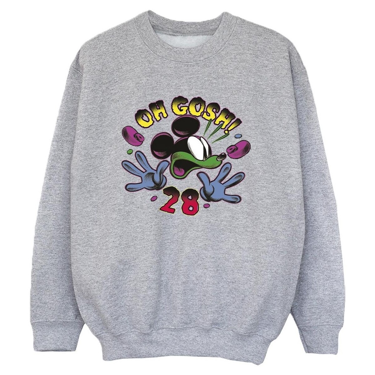 Abbigliamento Bambino Felpe Disney Mickey Mouse Oh Gosh Pop Art Grigio