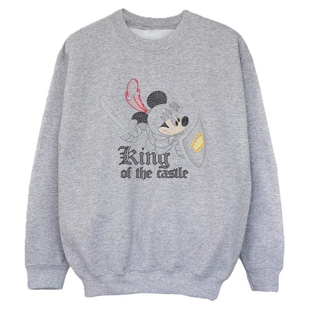 Abbigliamento Bambino Felpe Disney Mickey Mouse King Of The Castle Grigio