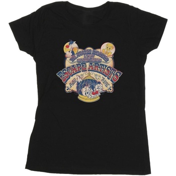 Abbigliamento Donna T-shirts a maniche lunghe Dessins Animés Escape Artists Nero