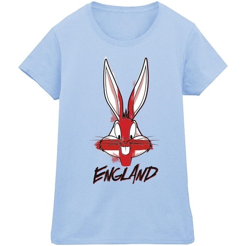 Abbigliamento Donna T-shirts a maniche lunghe Dessins Animés Bugs England Face Blu