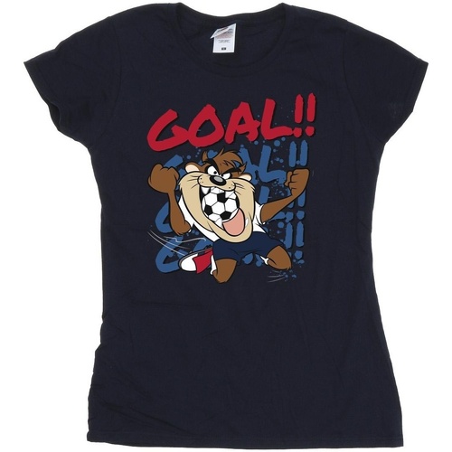 Abbigliamento Donna T-shirts a maniche lunghe Dessins Animés Taz Goal Goal Goal Blu