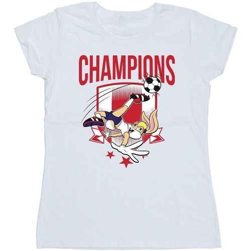 Abbigliamento Donna T-shirts a maniche lunghe Dessins Animés Lola Football Champions Bianco