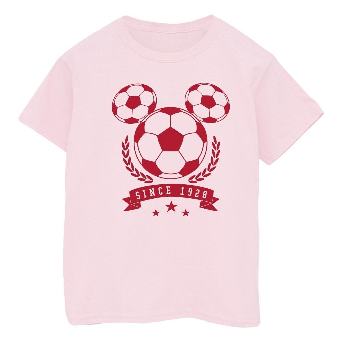Abbigliamento Bambino T-shirt maniche corte Disney Mickey Football Head Rosso