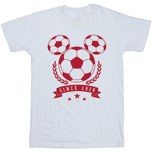 Abbigliamento Bambino T-shirt maniche corte Disney Mickey Football Head Bianco