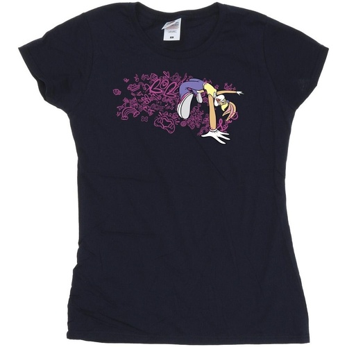 Abbigliamento Donna T-shirts a maniche lunghe Dessins Animés ACME Doodles Lola Bunny Blu