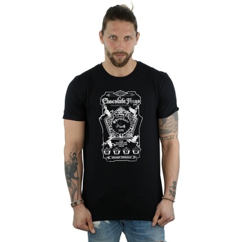 Abbigliamento Uomo T-shirts a maniche lunghe Harry Potter Chocolate Frogs Mono Label Nero