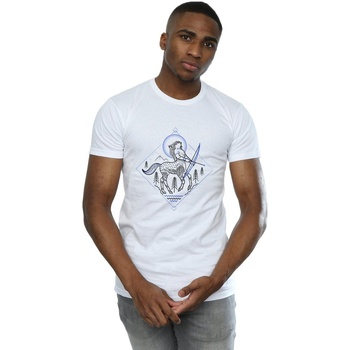 Abbigliamento Uomo T-shirts a maniche lunghe Harry Potter Centaur Line Art Bianco